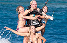 Video: Sir Richard Branson sets new record for most people riding a kitesurf board