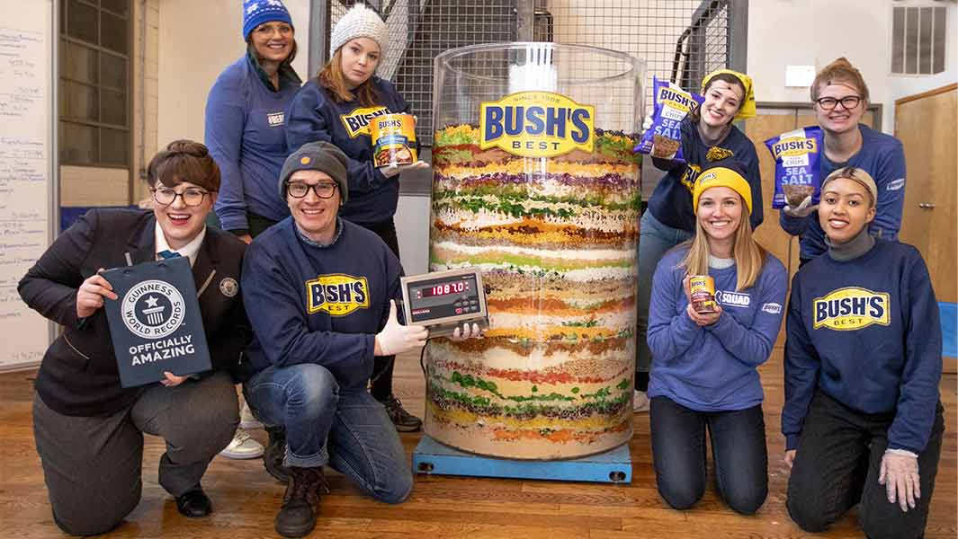 BUSH’S® Beans celebrates the big game with massive 70-layer dip  