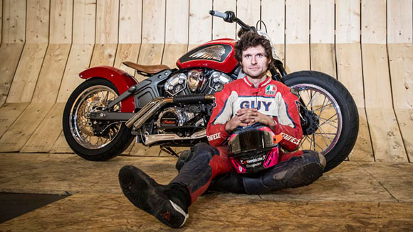 British motorcycle racer Guy Martin smashes Wall of Death world record after reaching 78 mph