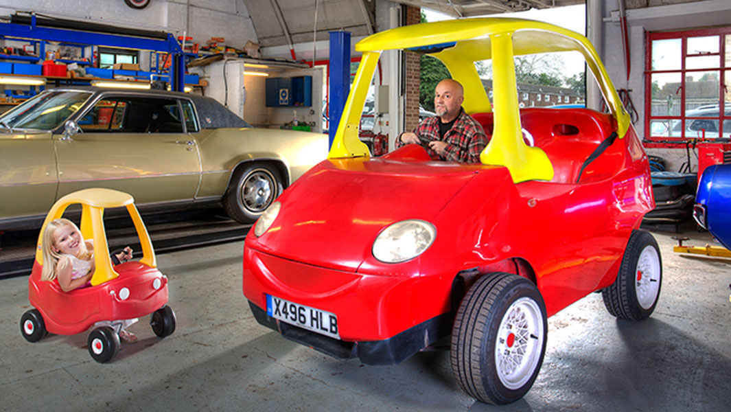 Brothers build adult-sized version of iconic children's car - and it can go 70 mph