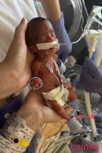 Lainey's little hand