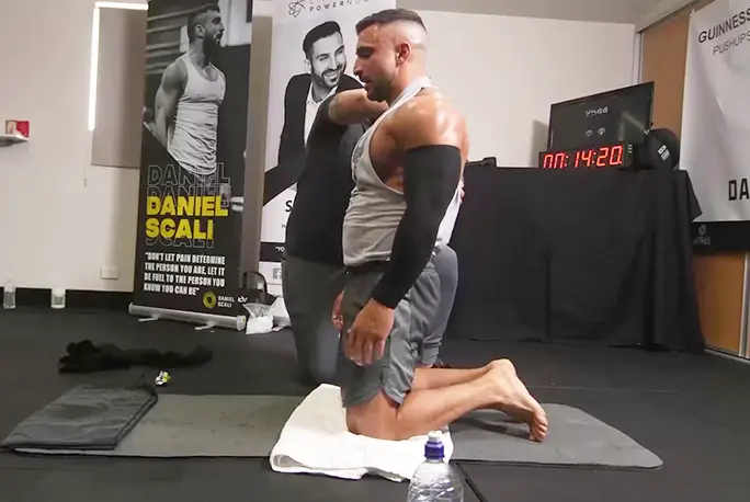 Daniel Scali Does Push Ups In One Hour Smashing Epic Record Guinness World Records