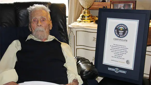 Dr Alexander Imich Confirmed As New World S Oldest Man At 111 Guinness World Records