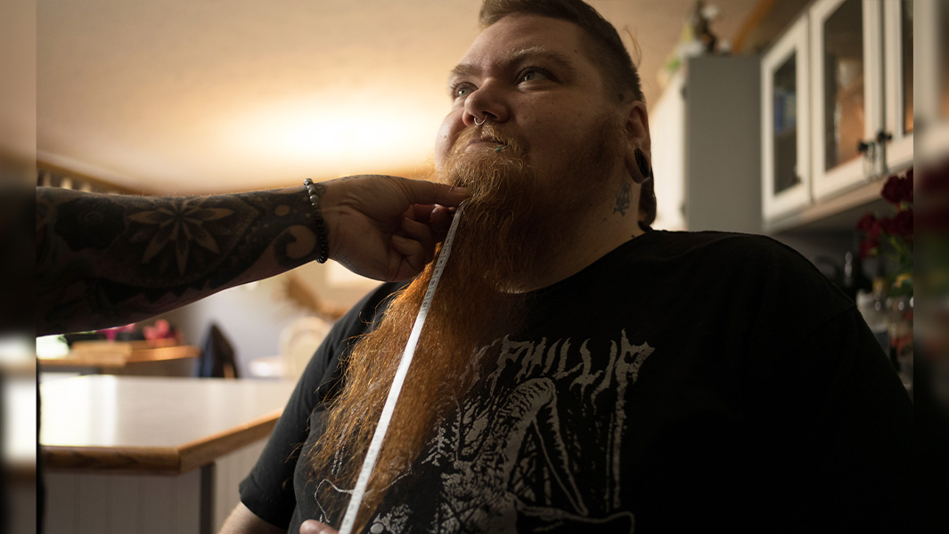 USA woman breaks longest beard record after giving up shaving three times a day