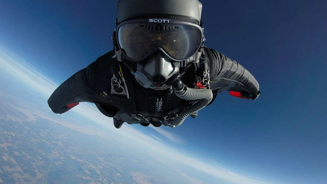 Monday Motivation: Kyle Lobpries, flying through the sky in a wingsuit