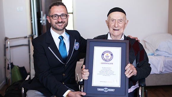 Guinness World Records announces Holocaust survivor Israel Kristal as world’s oldest living man