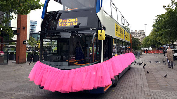 Manchester charity creates world’s largest tutu for breast cancer awareness month