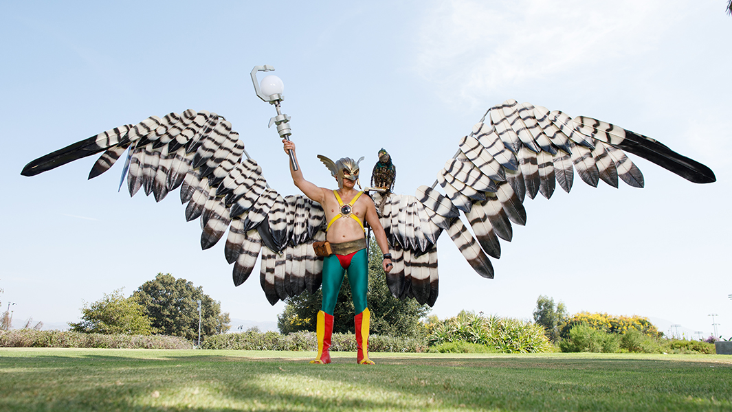 Hawkman cosplayer creates record-breaking wings that feature in the Guinness World Records 2021 edition