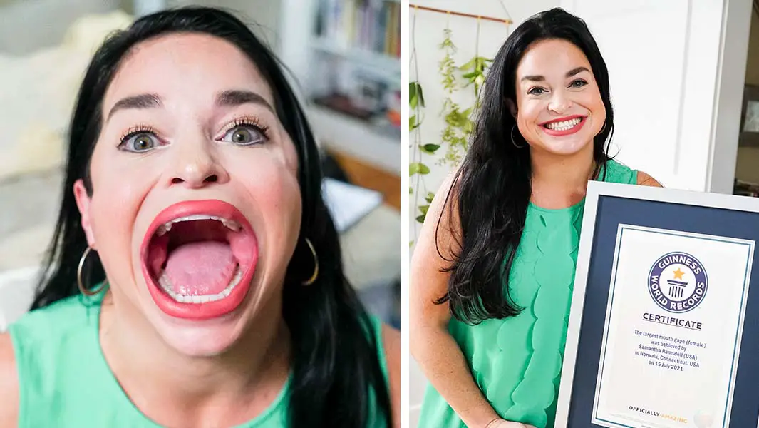 Meet The Woman Whose Record Breaking Mouth Gape Went Viral On Tiktok Guinness World Records