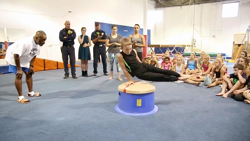Video: 10-year-old is 'super happy' after breaking intense gymnastics record