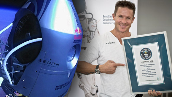 Confirmed: Felix Baumgartner’s free fall from space sets five new world records 