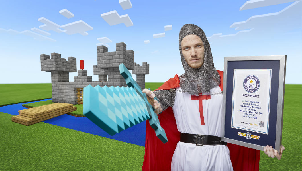 YouTube gamer SeaPeeKay becomes king of the castle with latest Minecraft record 