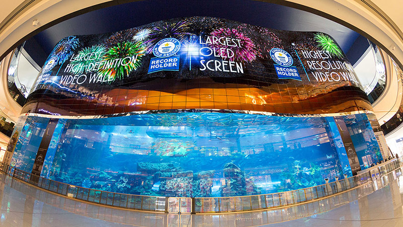 World's largest OLED screen unveiled at Dubai Mall