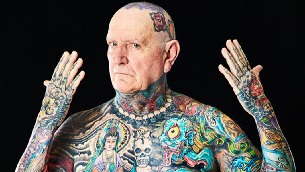 World’s most tattooed senior man Chuck Helmke dies at age 81
