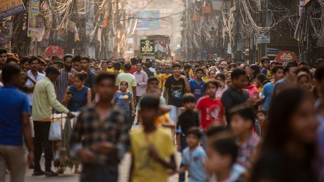 India surpasses China as most populated country despite being three times smaller