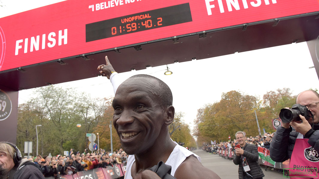 How marathon records have improved as Eliud Kipchoge becomes first person to run distance in under two hours