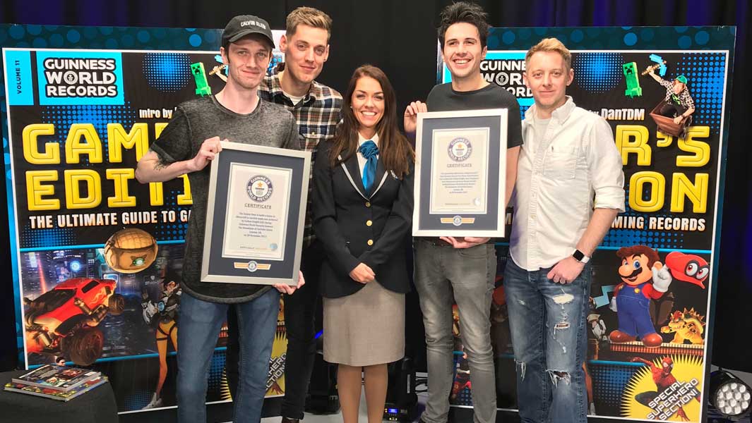 YouTube stars claim new Guinness World Records titles live on Gamer's Showdown
