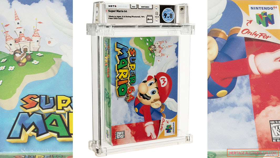 Super Mario 64 game fetches $1.5m at auction breaking record