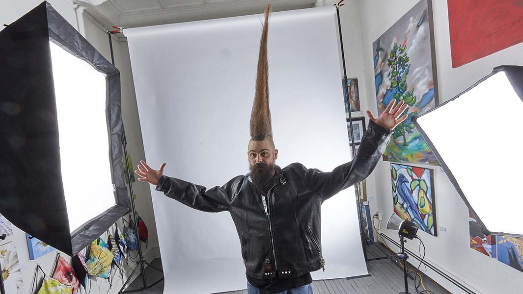 World’s tallest mohawk takes the Guinness World Records 2021 edition to new heights 
