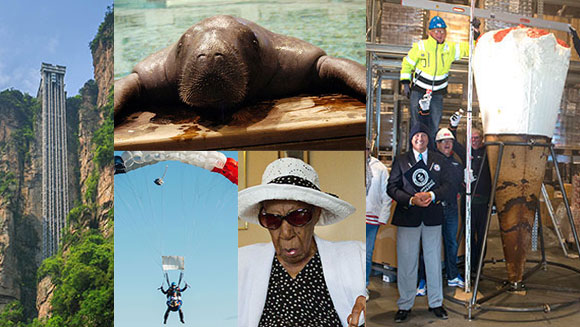 2015 in World Records - July: A new oldest person, a giant ice-cream and the tallest outdoor lift