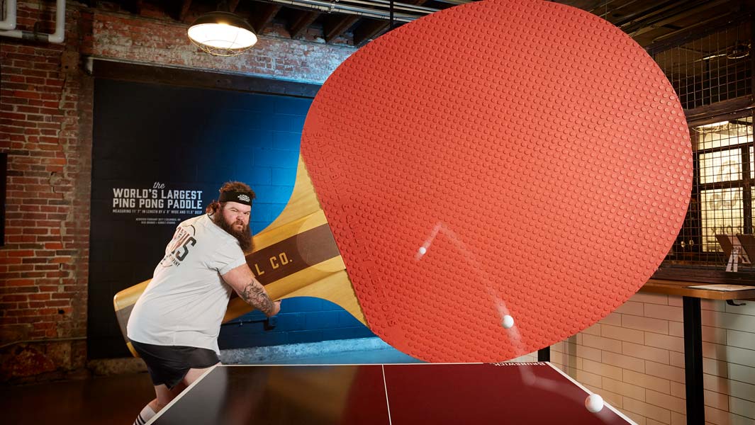 Largest Table Tennis Ping Pong Bat Guinness World Records