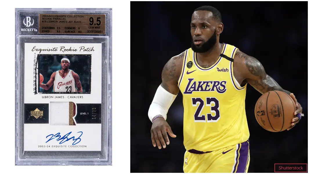 Sold at Auction: LeBron James Autographed Los Angeles Lakers Gold