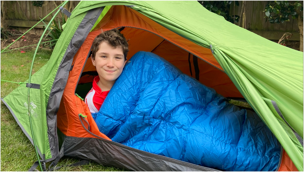 Boy in the Tent breaks record as he heads inside after three-year charity campaign