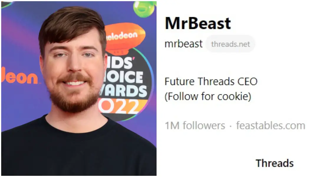 MrBeast on X: This Instagram account and this Facebook account is