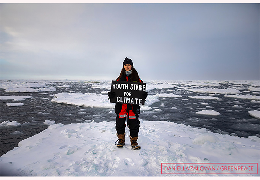 mya-rose-craig-most-northerly-climate-protest-arctic-greenpeace-on-ice