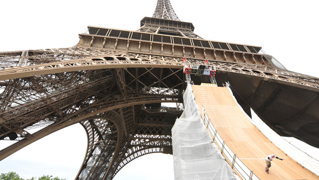 Skater’s epic half pipe stunt off Eiffel Tower yet to be equalled a decade on