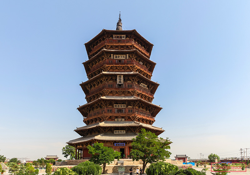 Tallest wooden pagoda for explainer