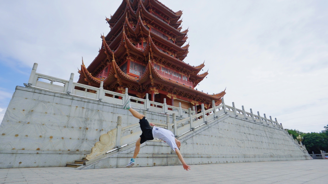 Tricking world champion hopes to inspire his students with somersaulting record
