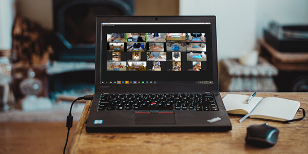 Open laptop on desk showing an online engagement record attempt