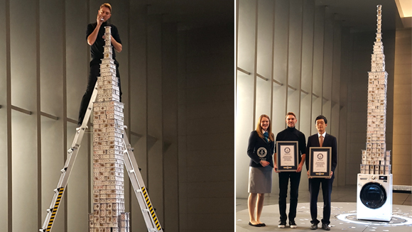 Tallest house of cards built in 12 hours Bryan Berg LG header