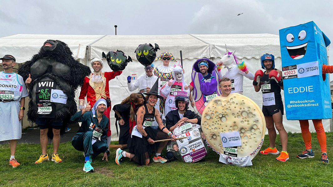 Header with three runners