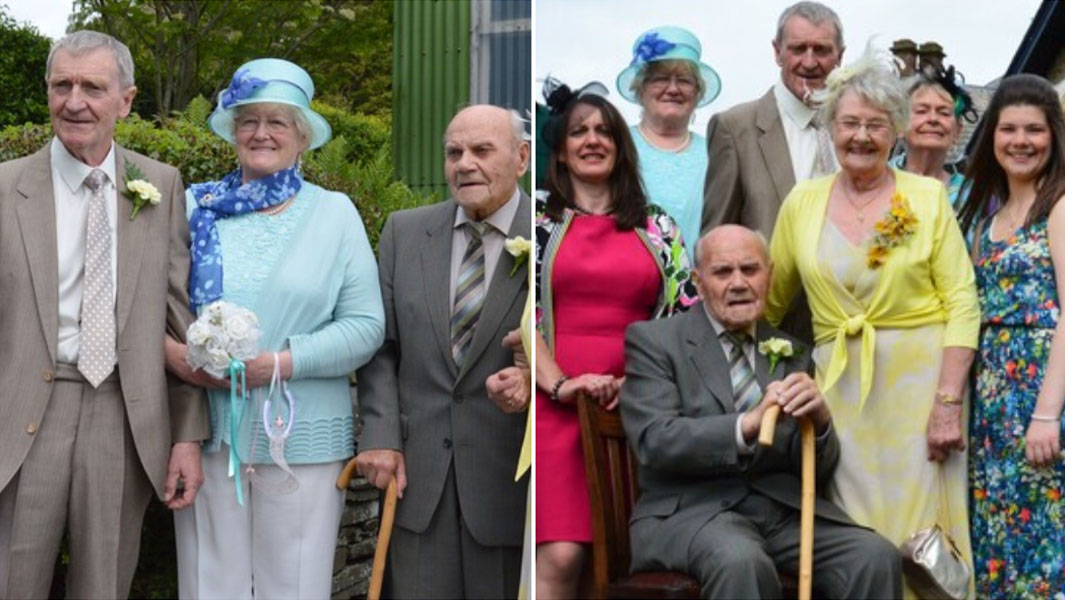 best man daniel clement split image in wedding pictures