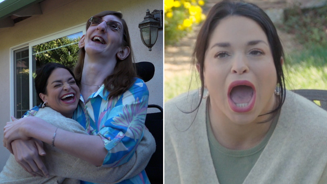 sam shocked split image with rumeysa