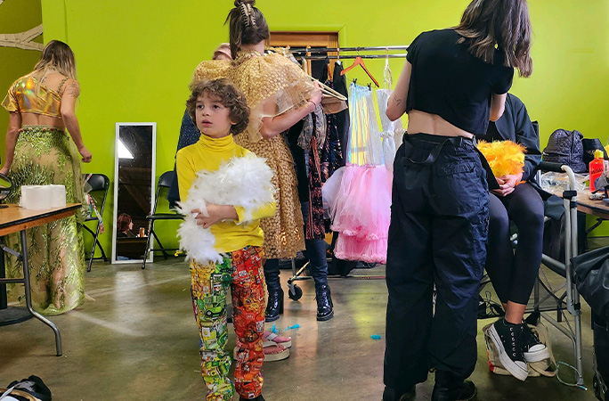 Max working backstage