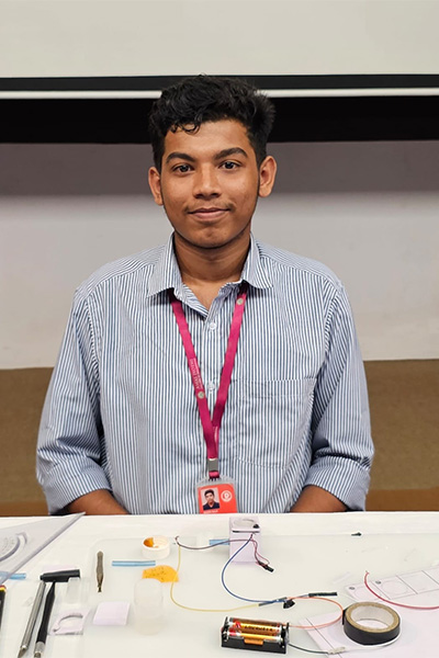 Smallest washing machine creator Sebin Saji