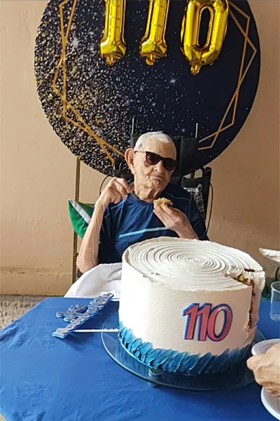 Joao on his 110th birthday