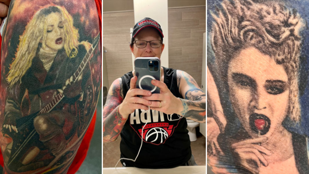 tara berry split image madonna tattoos
