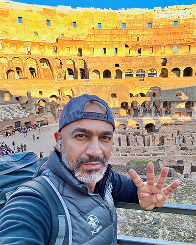 Magdy at the Colosseum