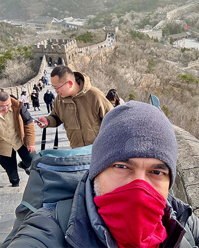 Magdy at Great Wall of China