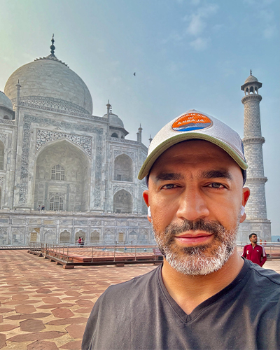 Magdy at Taj Mahal