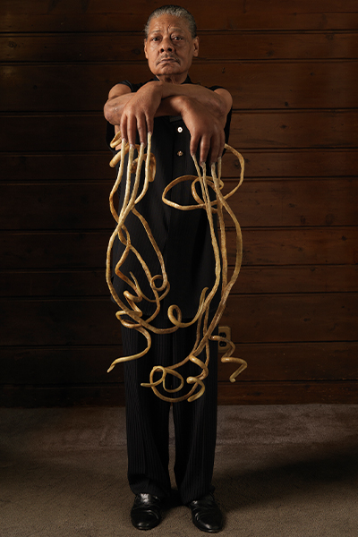 Melvin Boothe with his long fingernails