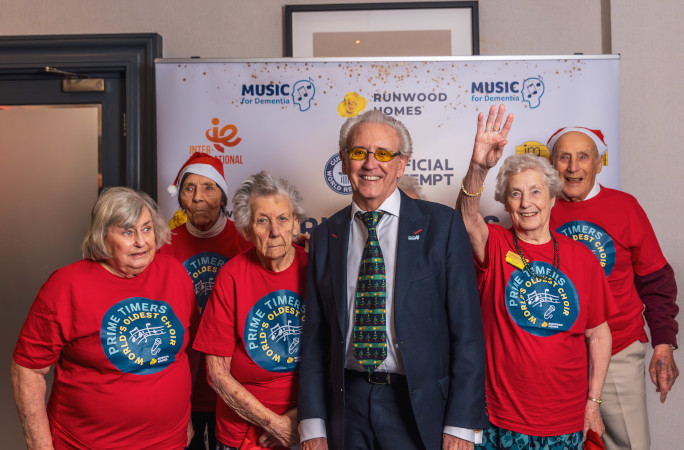 Tony Christie and the oldest choir