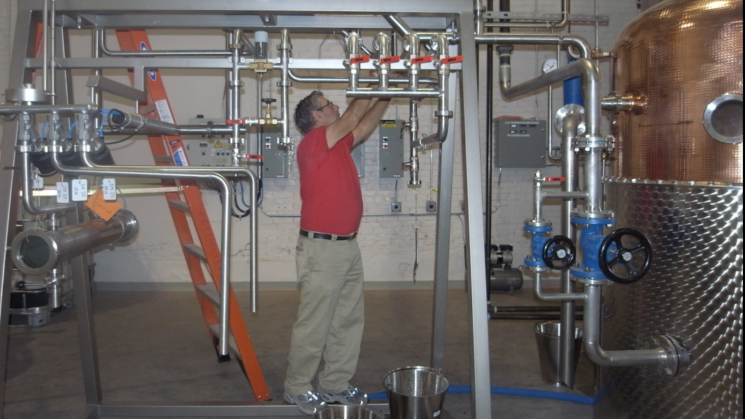 Split image of Ross Palermo on plumbing jobs