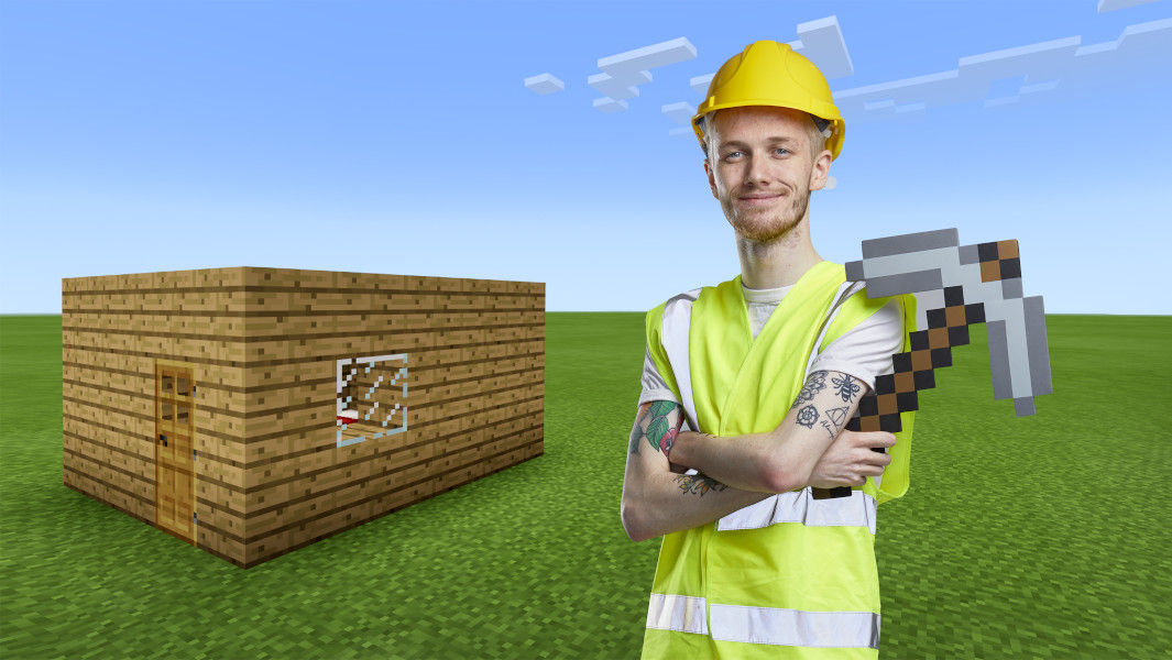 Split image of Mr Beast and Minecraft YouTuber