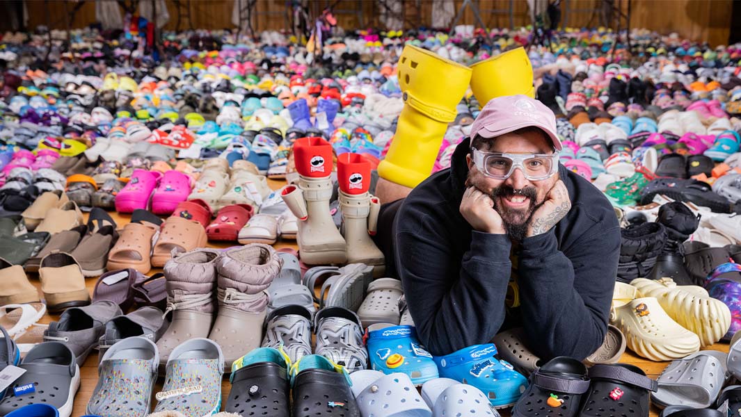 split image of four collections records