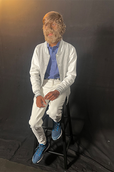 Lalit posing for the camera